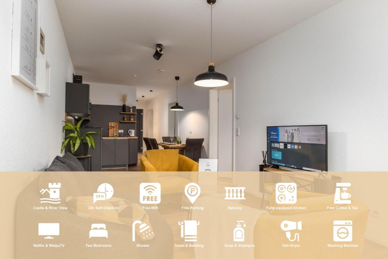 Vivamosel: Appartement Mit Mosel & Burgblick - Balkon - Parken - Aufzug - Fahrradraum Cochem Kültér fotó