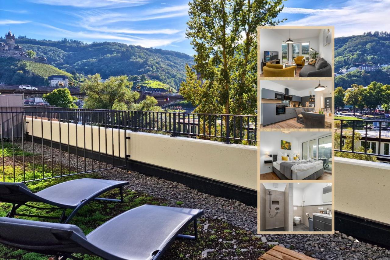 Vivamosel: Appartement Mit Mosel & Burgblick - Balkon - Parken - Aufzug - Fahrradraum Cochem Kültér fotó
